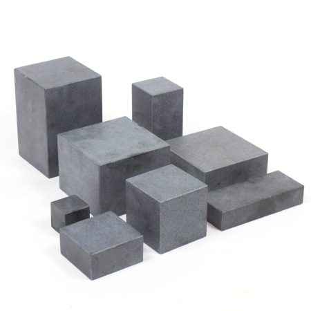 Sokkel graniet zwart/grijs gezoet 10x10x10 cm