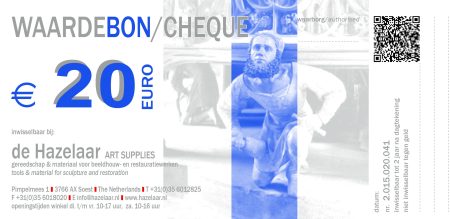 Waardebon / Cadeaubon / Tegoedbon 20 euro