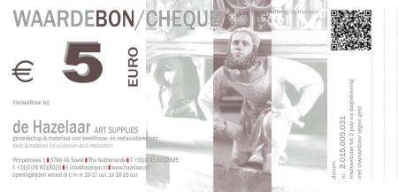 Waardebon / Cadeaubon / Tegoedbon 5 euro