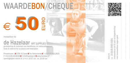 Waardebon / Cadeaubon / Tegoedbon 50 euro