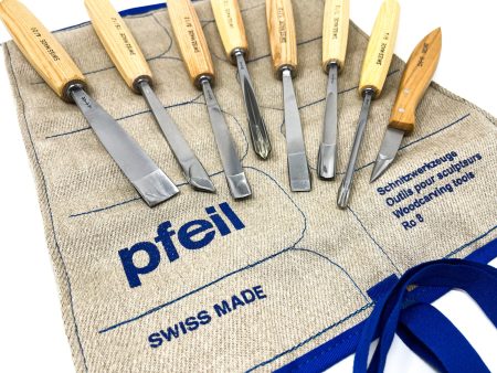 Pfeil snijgutsen set 8-delig + gutstas