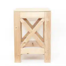 Houten werkbok 52x52 cm, hoogte 90 cm