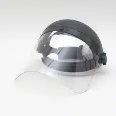 Werkscherm perfo 18 cm transparant