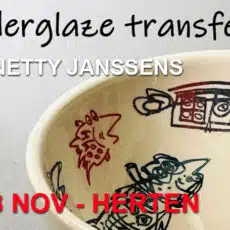 Demonstratie onderglazuurtransfers - za 8 november - HERTEN