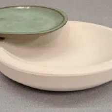 Gips giet-/drukmal UM069 bordje Ø 18 cm, h 2 cm