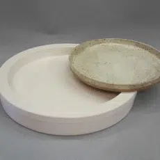 Gips giet-/drukmal UM072 bord Ø 30 cm, h 2,5 cm