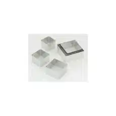 Uitsteekvormen metaal vierkant 6 delig