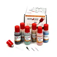 Botz engobes 9040 6x50 ml, met engobespuit