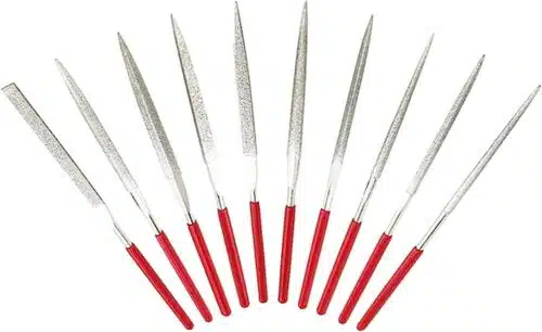 Diamant naaldvijl 100x2 mm 10-delige set
