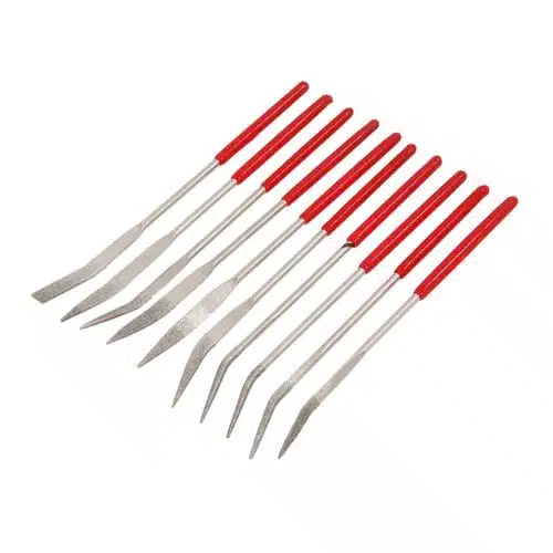 Diamant riffelvijl 140x3 mm set 10-delig