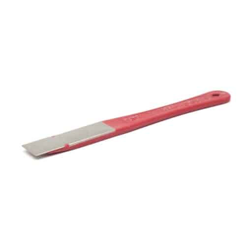 Diamantwetvijl 20x65 mm, op rood kunststof houder