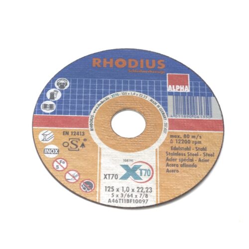 Doorslijp extra dun Ø 125 mm 1.0 mm