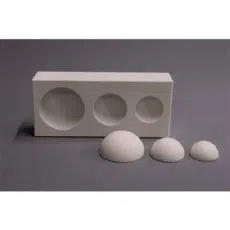 Gips druk-/gietmal DM109, 3 halve bollen