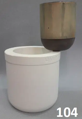 Gips giet-/drukmal UM104 beker/kopje Ø 13 cm, h 16,5 cm