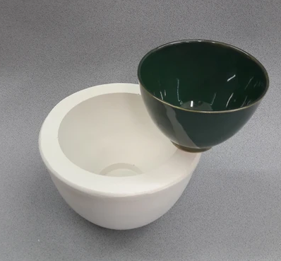 Gips gietmal UM084 kommetje Ø 13 cm, h 9 cm, bodem 5,5 cm