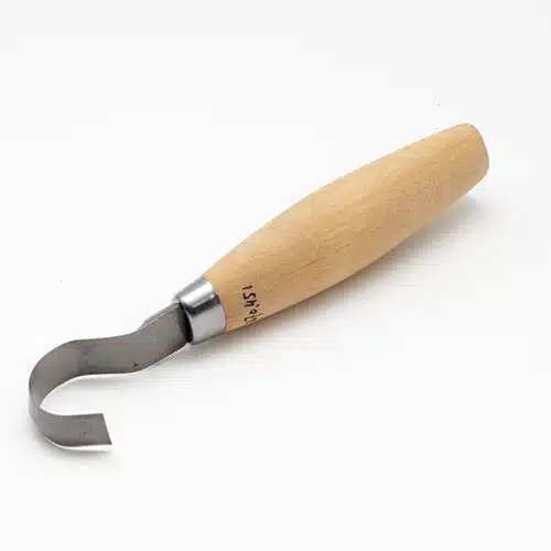 Houtkerfmes 5 cm gekruld no. 162 met beschermhoes