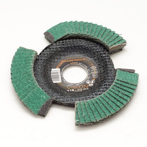 Lamellenschuurschijf Ø 115 mm K60 Inox -groen