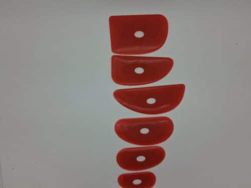 Lomer rubber F rood, zacht