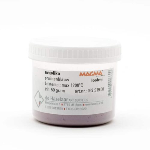 Magma majolika pruimenblauw