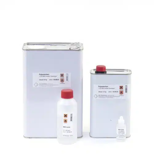 Polyester + MEK-harder