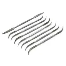 Riffelvijlen, set 8-delig