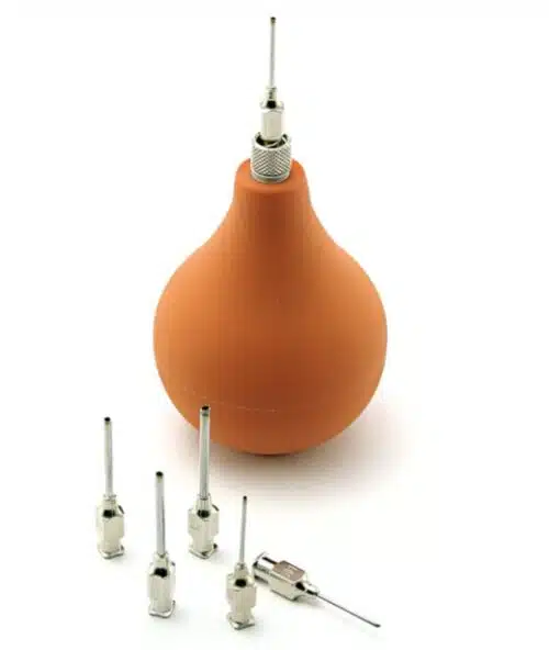 Ringeloor/engobespuit met 6 verschillende rvs naalden