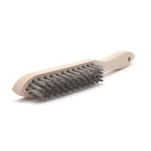 RVS-draadborstel 4-rij gegolfd