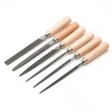 Sleutelvijlen met heft, set 6-delig