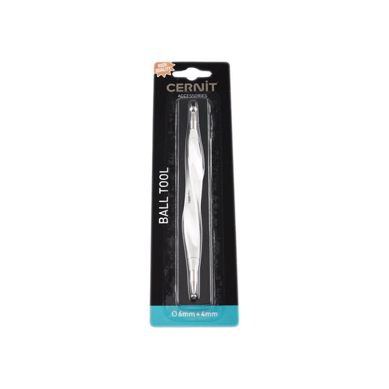 Spatel metaal 2 bolletjes, 4 mm en 6 mm