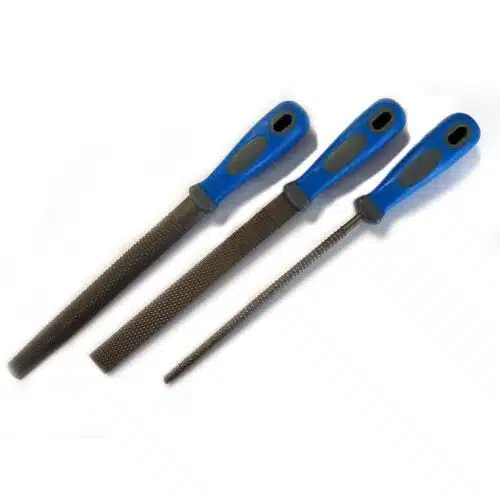 Speksteenraspen 20 cm 3 delige set halfrond, rond, plat