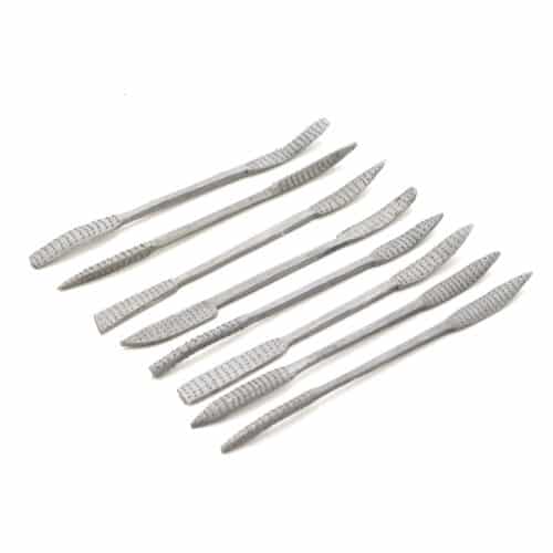 Speksteenraspen 20 cm, set 8-delig