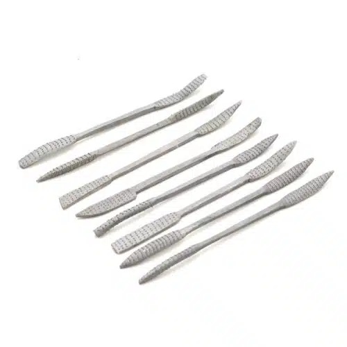 Speksteenraspen 20 cm, set 8-delig