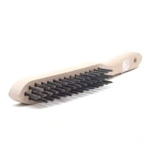 Staaldraadborstel 3-rij glad