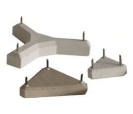 Triangel, keramisch met metalen spits