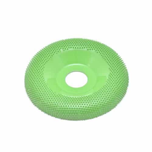 Tungstencarbide schijf 22.2 mm rond gebogen, grof groen