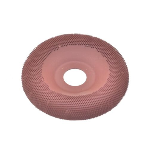 Tungstencarbide schijf 22.2 mm rond gebogen, medium bruin