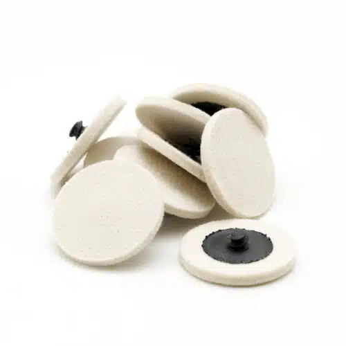 Viltpolijstschijf Ø 50 mm K-Loc wit (5 sts.)