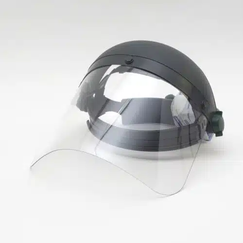 Werkscherm perfo 18 cm transparant