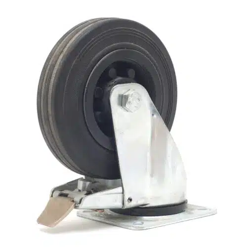 Zwenkwiel rubberband 160 mm + rem