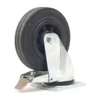 Zwenkwiel rubberbanden 200 mm, 135x110 + rem