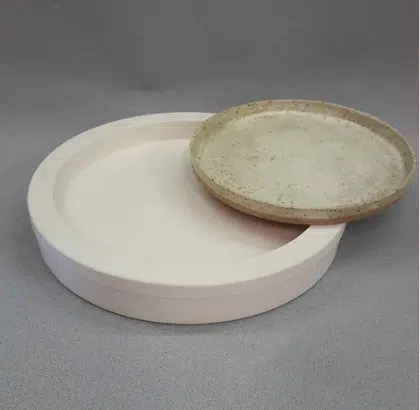 Gips giet-/drukmal UM071 bord Ø 24 cm, h 2,5 cm