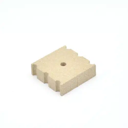 Keramisch plaatje met sparing Ø 8 mm( zonder buisje)