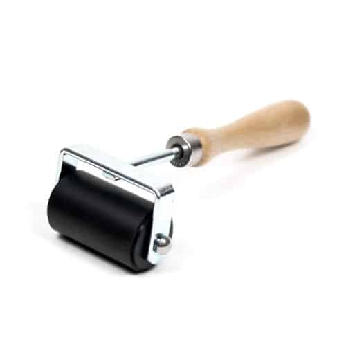 Kleiroller, rubber 5 cm breed