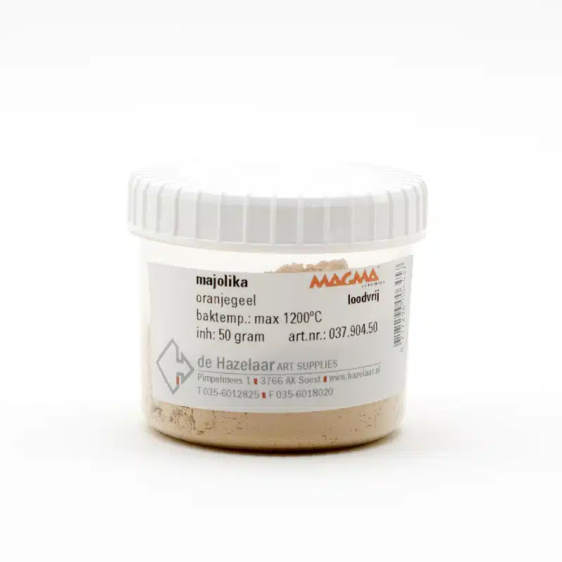 Magma majolika oranjegeel
