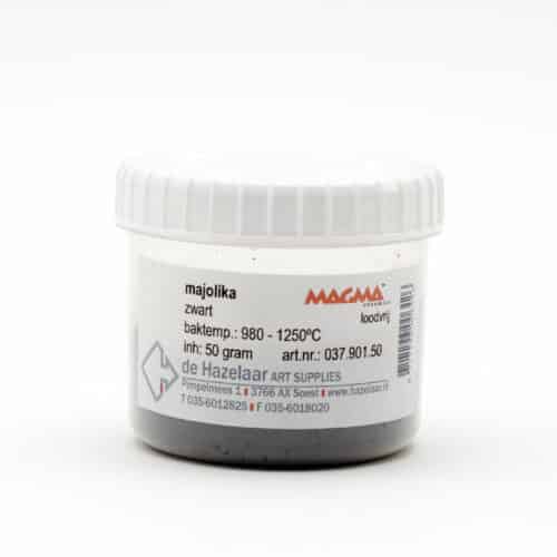 Magma majolika zwart