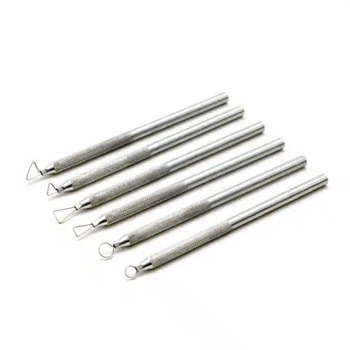 Mini-mirettes aluminium 12cm eenzijdig set 6-delig