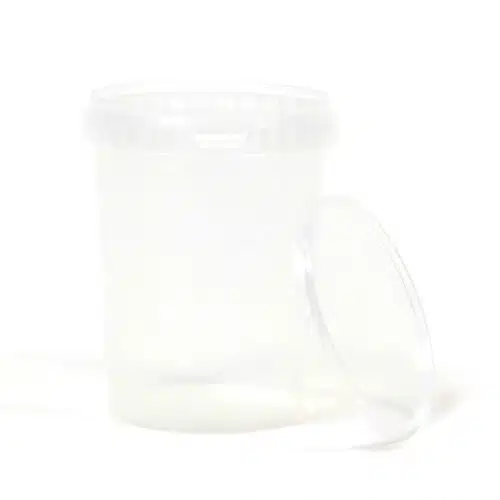 Pot / emmer 1530 ml transparant + deksel