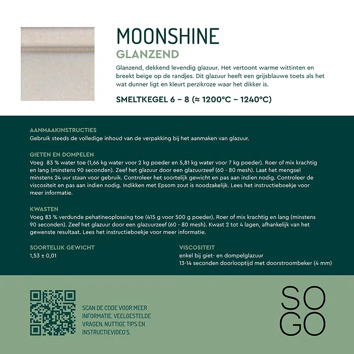 Sogo steengoedglazuur Moonshine