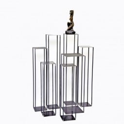 Sokkel metaal open onbehandeld 25 x 25 x 100 cm