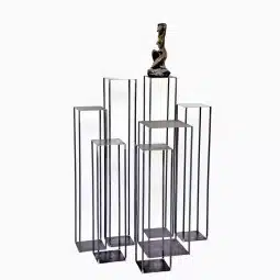 Sokkel metaal open onbehandeld 25 x 25 x 100 cm